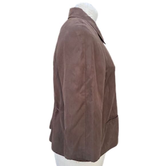 J. Jill Silk Women’s Silk Linen Blend Swing Jacket PM Adjustable Back Tie - Picture 4 of 11